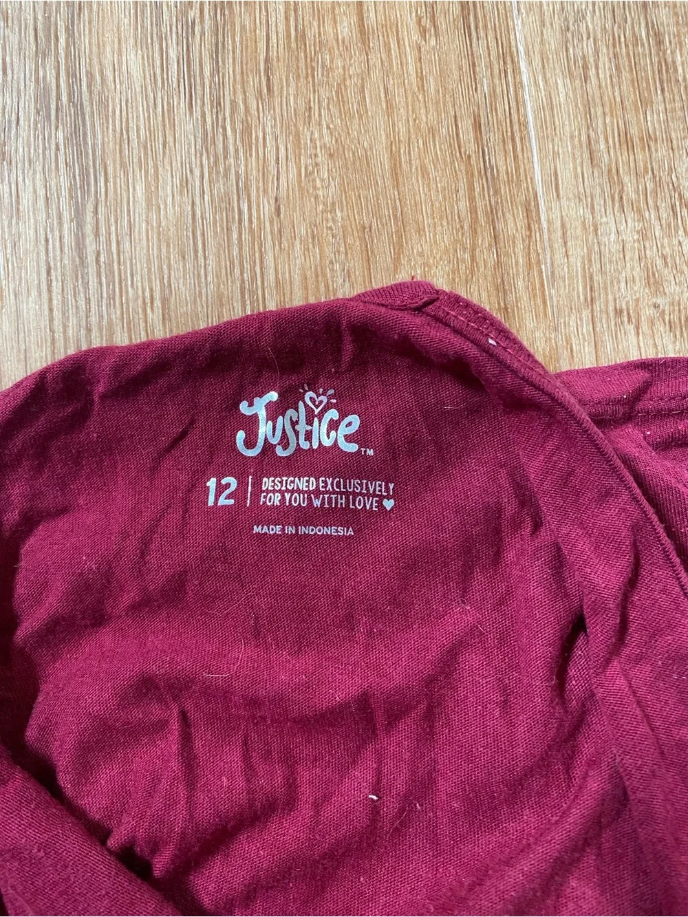 Justice Girls Maroon Tank Top with Colorful Owl Graphic